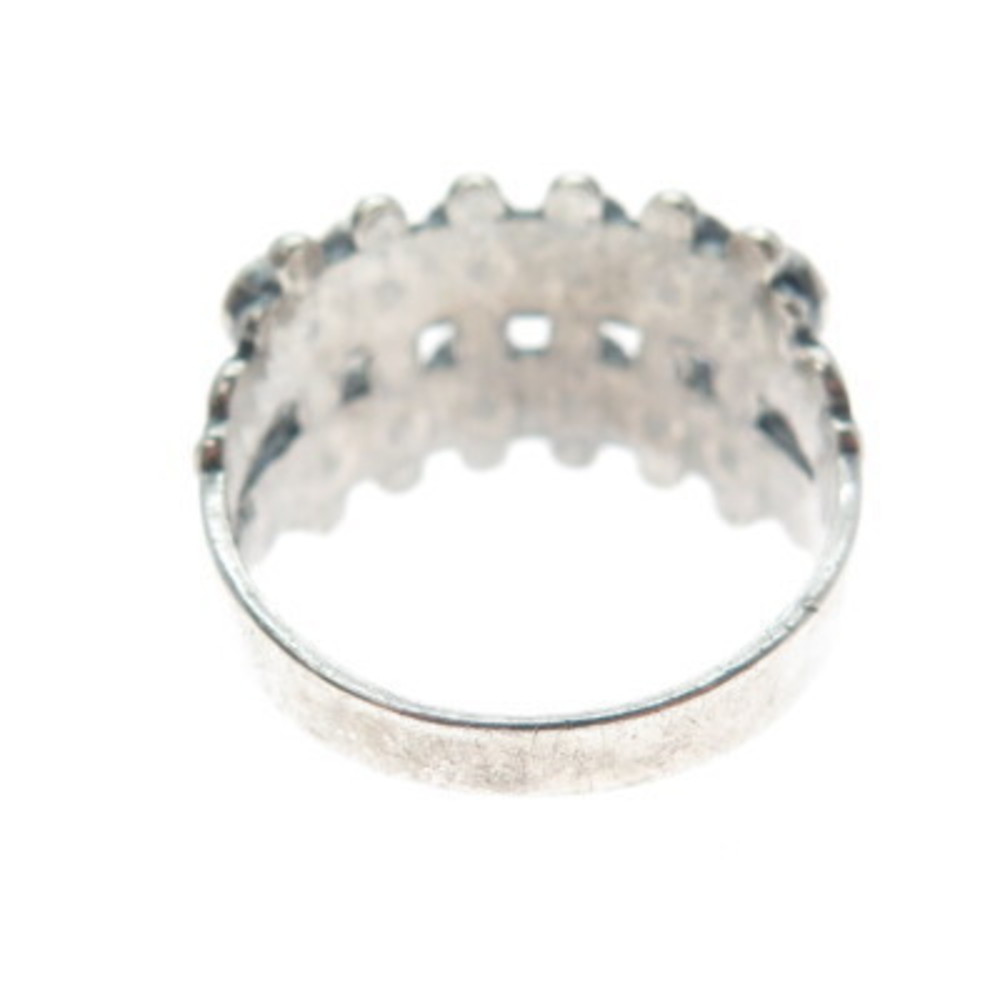 Old Pawn Sterling Silver Vintage Southwestern Turquoise Snake Eye Ring Size 9.25 - Picture 5 of 8